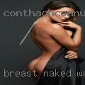 Breast naked woman